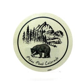 LAURIE LAMBES GREAT STUFF Pikes Peak Colorado Bear Sketch Sticker