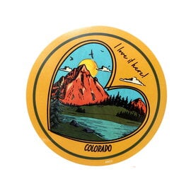 LAURIE LAMBES GREAT STUFF I Love it Here! Colorado Sticker