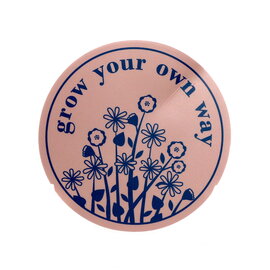 STICKERS NORTHWEST Grow Your Own Way Pink Flower Sticker