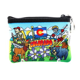 Sanborn Souvenir Co. Inc. Colorado Cartoon Coin Pouch