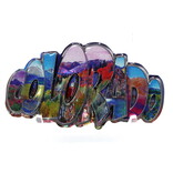 Sanborn Souvenir Co. Inc. 3D Colorado Foil Magnet