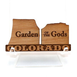 EDO PHOTOGRAPHER Garden of the Gods Colorado Wooden Magnet