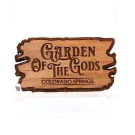 EDO PHOTOGRAPHER Garden of the Gods Wooden Magnet