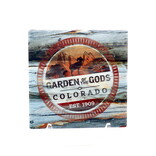 Garden of the Gods Colorado Stamp Coaster