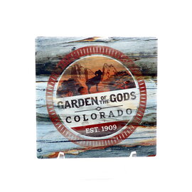 Garden of the Gods Colorado Stamp Coaster