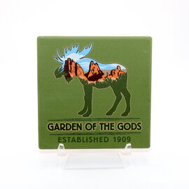 Garden of the Gods Moose Silhouette Coaster
