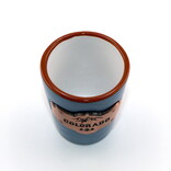 SOUVENIR SOURCE Blue Basket Weave Shot Glass