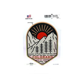 GREAT MOUNTAIN WEST Colorado Sun Mountain and Trees Decal