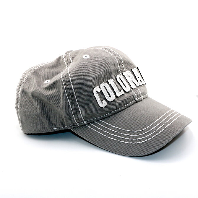 Sanborn Souvenir Co. Inc. Colorado Cap - Frayed Gray