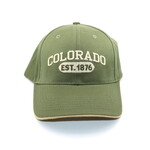 Sanborn Souvenir Co. Inc. Colorado 1876 Cap - Green