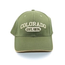 Sanborn Souvenir Co. Inc. Cap Colorado 1876 - Green Sanborn Souvenir Co. Inc. Cap Colorado 1876 - Green