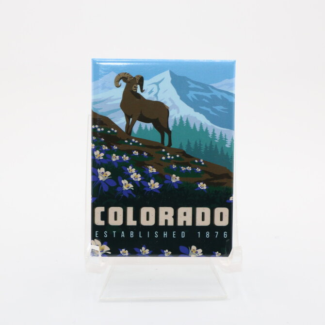 Pumpernickel Press Colorado Columbine Magnet