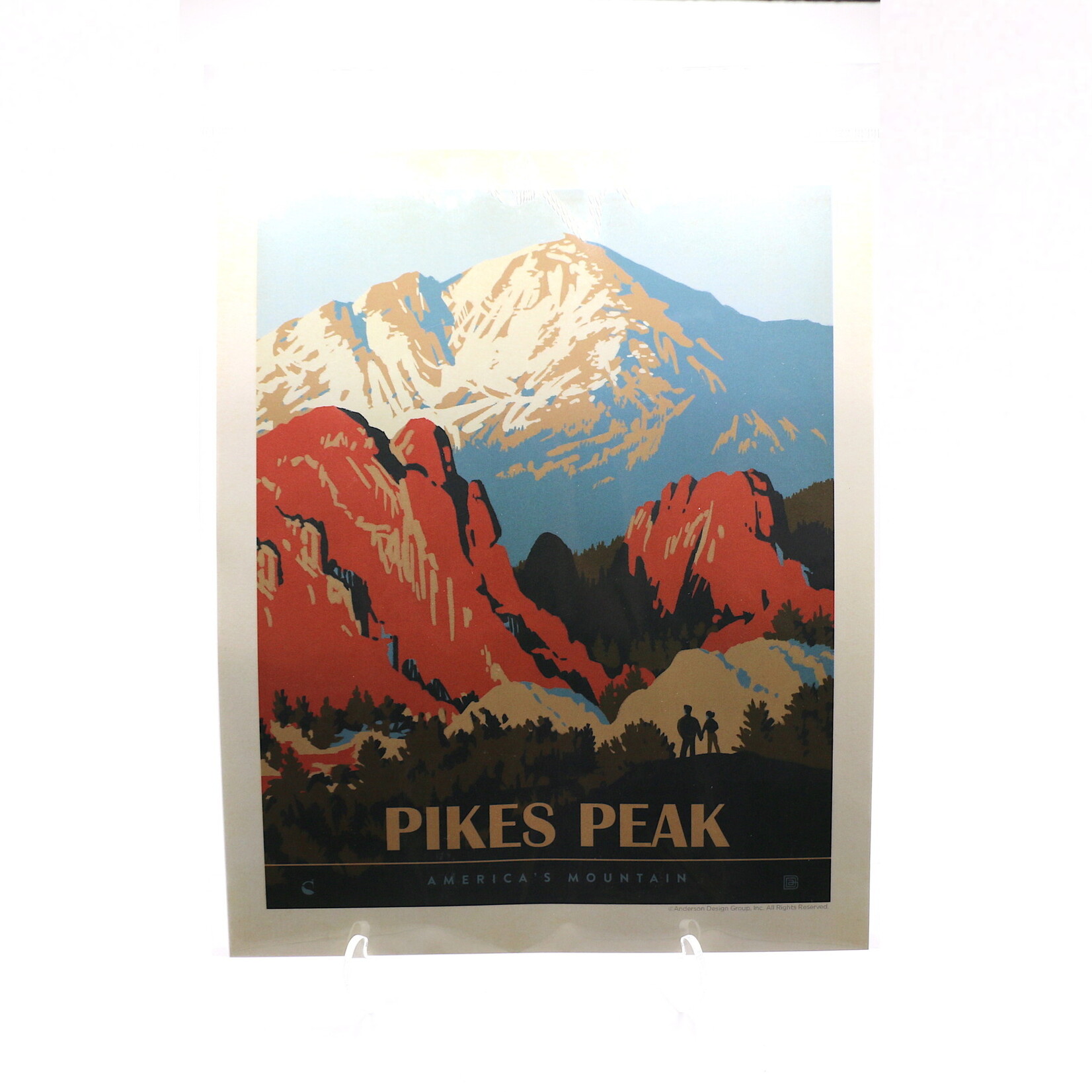 Pumpernickel Press Pikes Peak - Hikers Delight - 8X10"