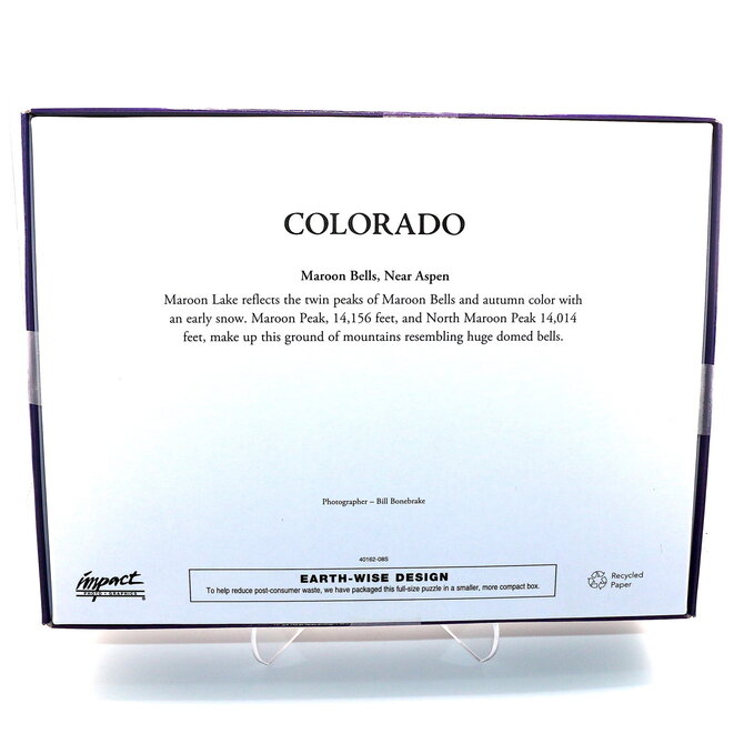 Maroon Bells Colorado Jigsaw Puzzle