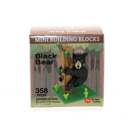 Black Bear Cub Mini Building Blocks Set