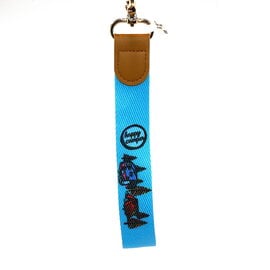 WILCOR INTERNATIONAL INC Happy Camper Fabric Strap Keychain