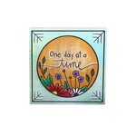 PRIMITIVES BY KATHY One Day at a Time Wooden Box Sign