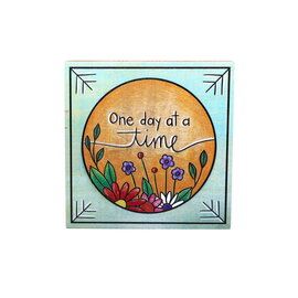 PRIMITIVES BY KATHY One Day at a Time Wooden Box Sign