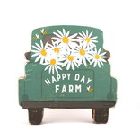 PRIMITIVES BY KATHY Happy Day Farm Keep Wooden Chunky Sitter Sign
