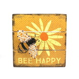PRIMITIVES BY KATHY Bee Happy Slat String Art Wooden Box Sign PRIMITIVES BY KATHY Bee Happy Slat String Art Wooden Box Sign