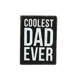 PRIMITIVES BY KATHY Coolest Dad Ever Wooden Box Sign PRIMITIVES BY KATHY Coolest Dad Ever Wooden Box Sign