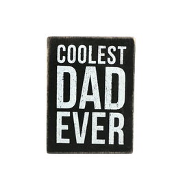 PRIMITIVES BY KATHY Coolest Dad Ever Wooden Box Sign PRIMITIVES BY KATHY Coolest Dad Ever Wooden Box Sign