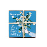 PRIMITIVES BY KATHY Thank You for Holding Me Steady Wooden Box Sign and Sock Set