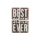 PRIMITIVES BY KATHY Box Sign/Sock Set - Best Sister