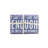 PRIMITIVES BY KATHY BX SIGN/SOCK SET-LOVE YOU ENOUGH