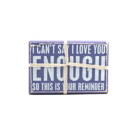 PRIMITIVES BY KATHY BX SIGN/SOCK SET-LOVE YOU ENOUGH