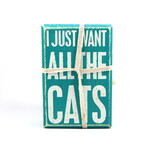 PRIMITIVES BY KATHY BX SIGN/SOCK SET-ALL CATS