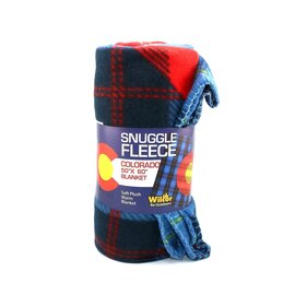 BLANKET-COFLAG BLUE/RED FLEECE