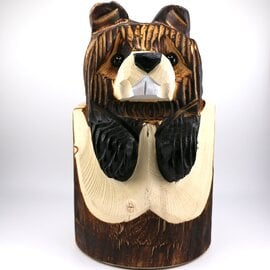 Rustic Woodworks BEAVER IN STUMP 10"