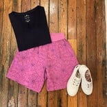 Cut Loose Linen Daisy Walking Short - Cosmos