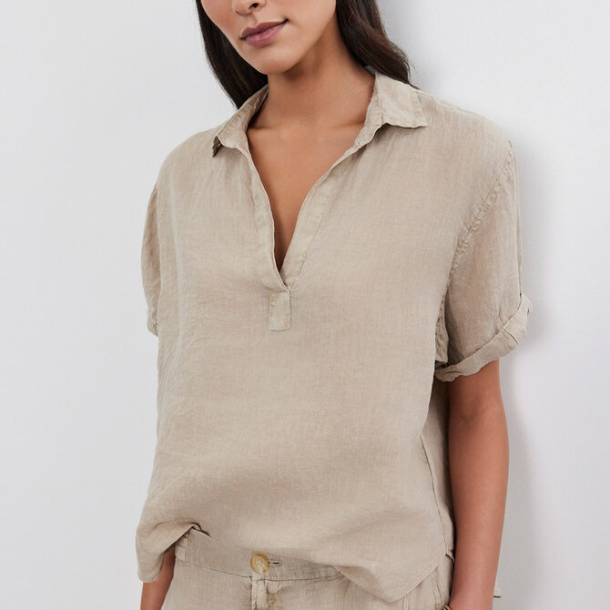 Velvet Velvet - ELERIE Linen Top