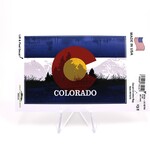 GREAT MOUNTAIN WEST DECAL-CO RETRO FLAG