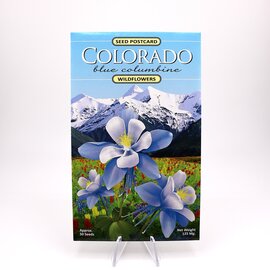 WILDFLOWER COMPANY Seed Packet/Postcard - Blue Columbine