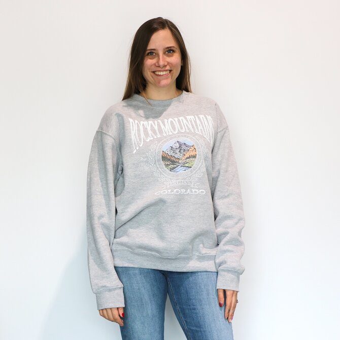 Prairie Mtn Screening Rocky Mountains Colorado Sweatshirt