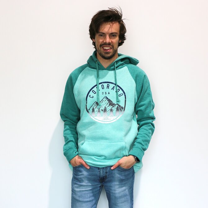 SALT CREEK INC Lingo Raglan Hooded Sweatshirt