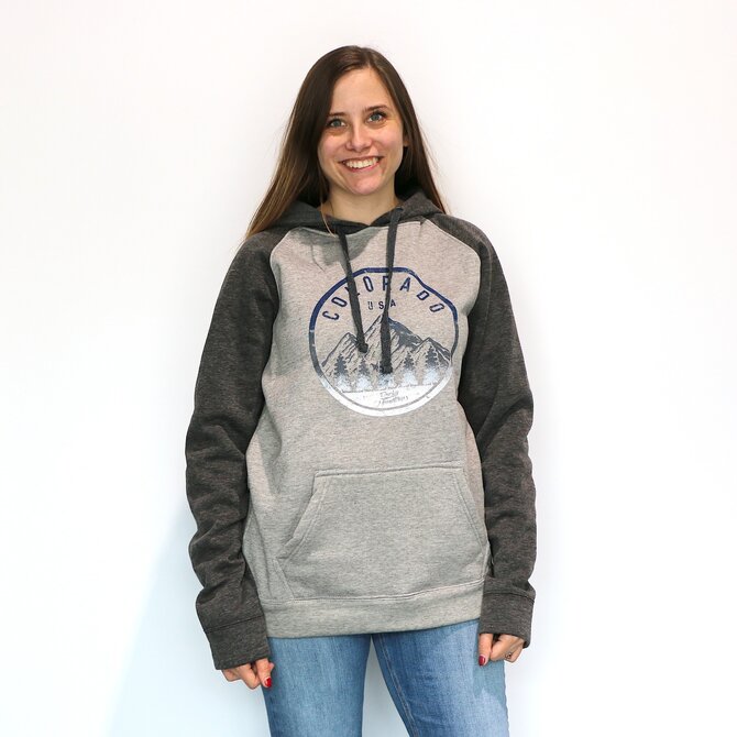 SALT CREEK INC Lingo Raglan Hooded Sweatshirt