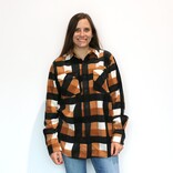 Artisans Art Of Apparel Aspen Camel/Black Zip Up