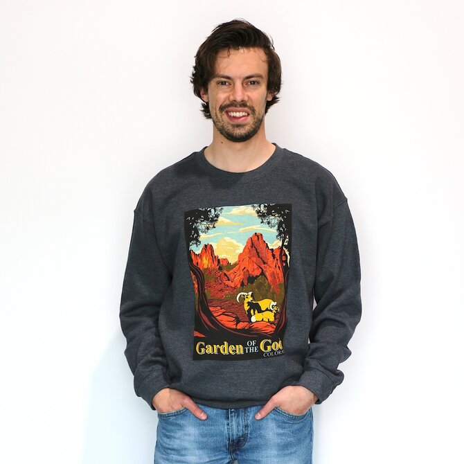 GREAT MOUNTAIN WEST Garden of the Gods Retro Crew T-Shirt