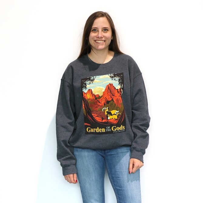 GREAT MOUNTAIN WEST Garden of the Gods Retro Crew T-Shirt