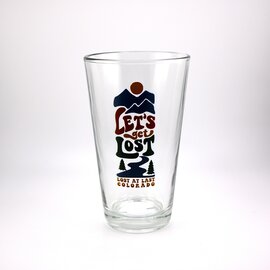 Snow Business Usa Pint Glass - Lets Get Lost