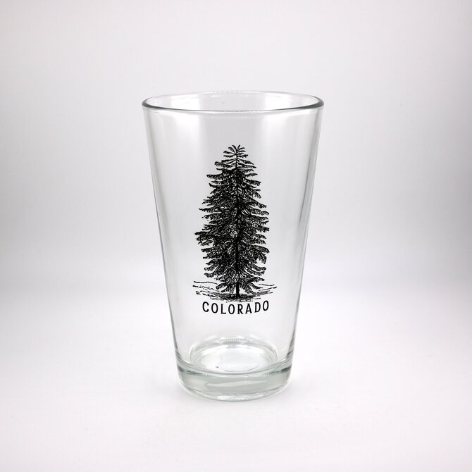 Snow Business Usa Pint Glass - Pine Tree