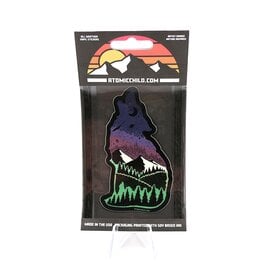 Atomicchild Llc Sticker - Howling Wolf