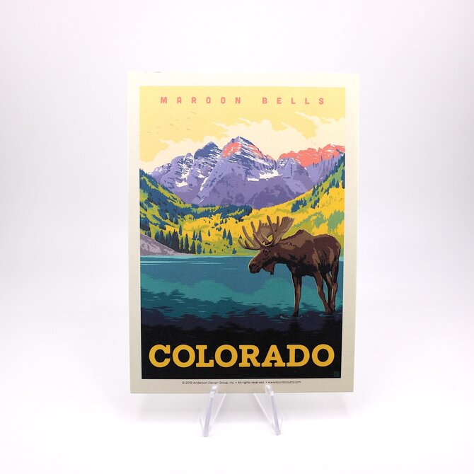 Pumpernickel Press PCARD-MAROON BELLS MOOSE CO