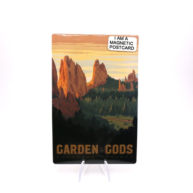 Pumpernickel Press Magnet/Postcard - Garden of the Gods