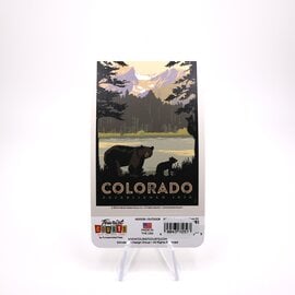 Pumpernickel Press STICKER-SPRAGUE LAKE W/ BEARS COLORADO