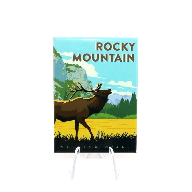 Pumpernickel Press MAG-BUGLING ELK ROCKY MOUNTAINS
